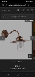 3 x Nordlux Nordlux Luxembourg Outdoor Wall Light, Copper