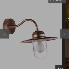 3 x Nordlux Nordlux Luxembourg Outdoor Wall Light, Copper