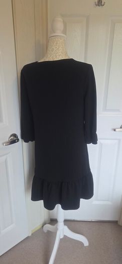 Boohoo black smock mini dress in UK size 12 / EU 40.