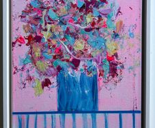 Original Irish Abstract Painting Irish Art Floral Art Original Floral Painting