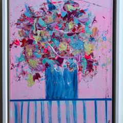 Original Irish Abstract Painting Irish Art Floral Art Original Floral Painting