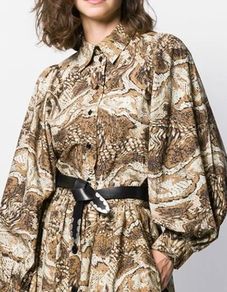 GANNI tiger's eye shirt