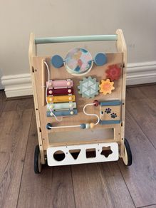 Wooden baby walker