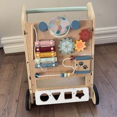 Wooden baby walker