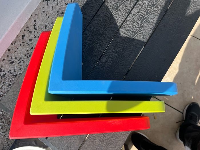 3 ikea corner shelf's