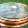 Vintage four oval wooden bubble convex dome wall painting, painting wall oval frame 6,3" x 4,3" 50 each Image 8