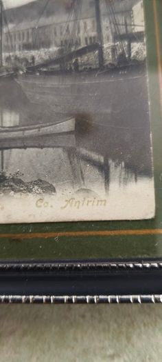 2 Framed Old Print  Of Northern Ireland