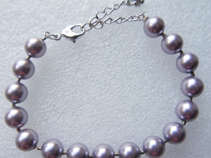 Swarovski Purple Pearl Bracelet