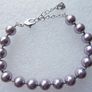 Swarovski Purple Pearl Bracelet Image 3