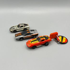 1980 Kidco Burning Key 3 x Cars Corvette, Ferrari, Datsun with Key - Working
