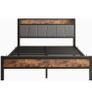 5ft Metal Platform Kingsize Bed Frame with Charging Station Image 2