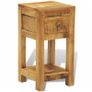 Nightstand with 1 Drawer Solid Mango Wood Image 3