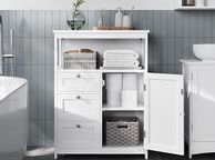 main image for ad Bathroom Cabinet with drawers and door   White FREE DELIVERY