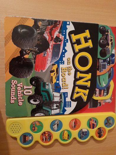 Children's boardbook Honk on the Road