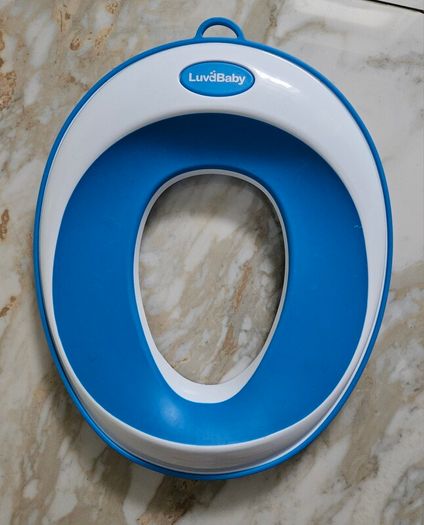 Baby Bjorn Potty Chair Blue/White + FREE Toilet Seat + Bambino Mio Potty Training Pants