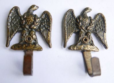 Vintage Miniature Brass Eagle Hooks for hanging a Saber or other military items