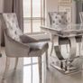 Marble top dining table and 6 chairs Image 5