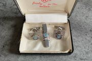 Cuff link &amp; tie bar set