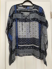 Sheer Print Top