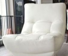 leather swivel armchair