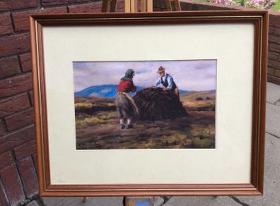Art - Vintage Coloured Print ( Charles Mc Auley)