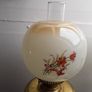 Pair of Victorian brass oil lamps converted to electrics Image 4