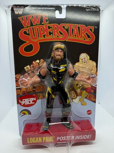 WWE Superstars Logan Paul Action Figure LJN Style Chase Black Card