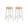 Set of 2 Industrial Bar Stools Image 2