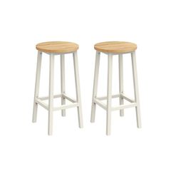 2 x bar stools  Set of two industrial style Bar stool  beige or black
