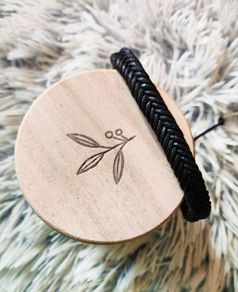 Black Braided Unisex Bracelet