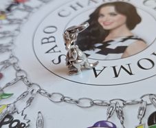 Thomas Sabo Kangaroo charm sterling silver with a baby in it's pouch