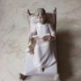 Vintage Leonardo  Collection  By Annie Rowe "Porcelain  Girl Reading  In Bed With Her Dog" Image 2