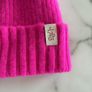 Brand-new Ladies Neon Pink Rona Lambswool Hat Image 4