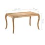 Dining Table 135x75x76 cm Solid Mango Wood Image 6