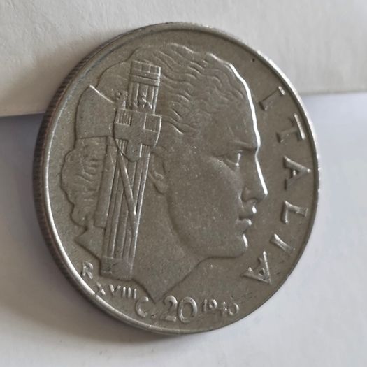 Kingdom of Italy 20 Centesimi 1940 Vittorio Emanuele III era