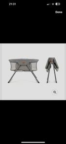 Kangu baby elegance crib/travel cot/bedside crib/foldable