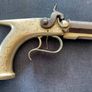 Antique 19th Century Saw-Handled Percussion Pistol - Engraved - Birmingham Proof Marks Image 2