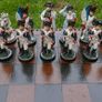 A Battle of Waterloo Chess Set and Board. Napoleon vs Nelson. 17,5" x 17,5" (chess pawn height 4,5") Image 7