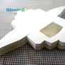 Lot of 10 Double White Cupcake boxes with clear window and tag perfect for muffins and cupcakes Image 3