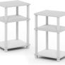 MULTIPLE COLOURS AVAILABLE | 3-Tier Turn-N-Tube End Table, Side Table, Nightstand, 2-Pack Image 2