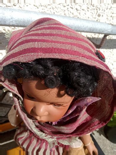 Beautiful Porcelain Doll with Soft Toy Elephant