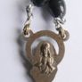 Vintage Handmade Black Wood Rosary Image 6