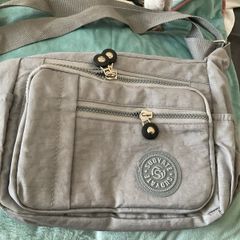 Ecohaso Crossbody Bags for Women, Multi-Pocket Lightweight Shoulder Bag Waterproof Nylon Casual Messenger Travel Bag Handbag (Gray)