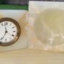 Vintage marble clock and ashtray Image 5