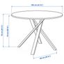 Ikea Mariedamm Table Dark grey table 105cms Image 3