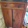 Antique c.1920s or 30s FloorStanding Cabinet Gramophone, Goldring Special-Electro 24 Soundbox, Hand Crank Image 5