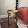 Vela Tray Table Gold Set of 2 (Nest Tables) Image 3