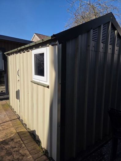 Steel shed 3m x 2m