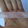 Rose Quartz, Crystals, Gemstones, Double terminated point, Rose Quartz DT point Image 2
