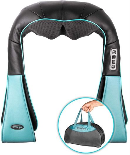 Shiatsu Back Neck and Shoulder Massager with Heat  Deep Tissue 3D Kneading Pillow Massager for Neck, Back, Shoulders, Foot, Legs Electric Full Body Massage, Relieve Muscle pain - Office, Home & Car